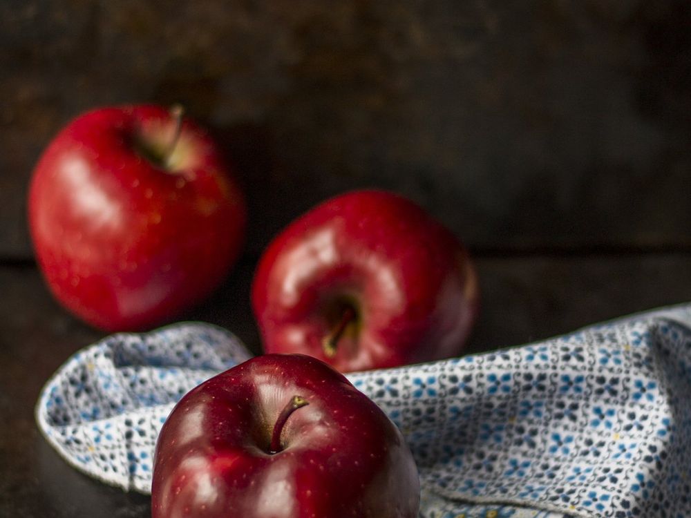 Apples ready for packing